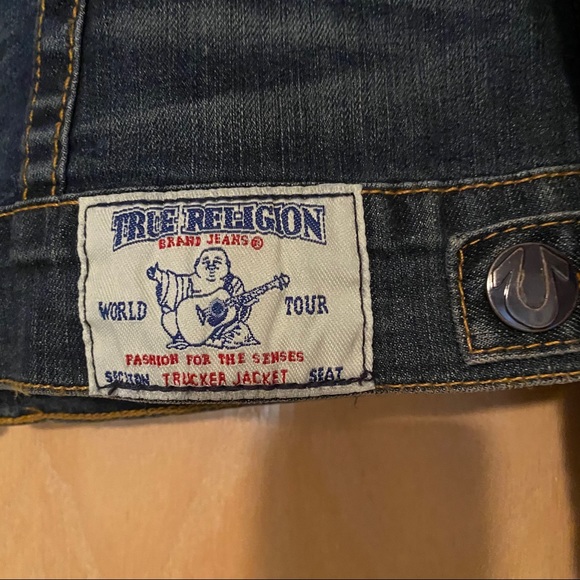 Brand New TRUE RELIGION Trucker Denim Jacket - Picture 6 of 9